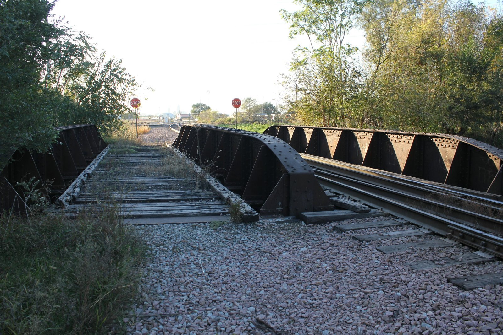 Looking west